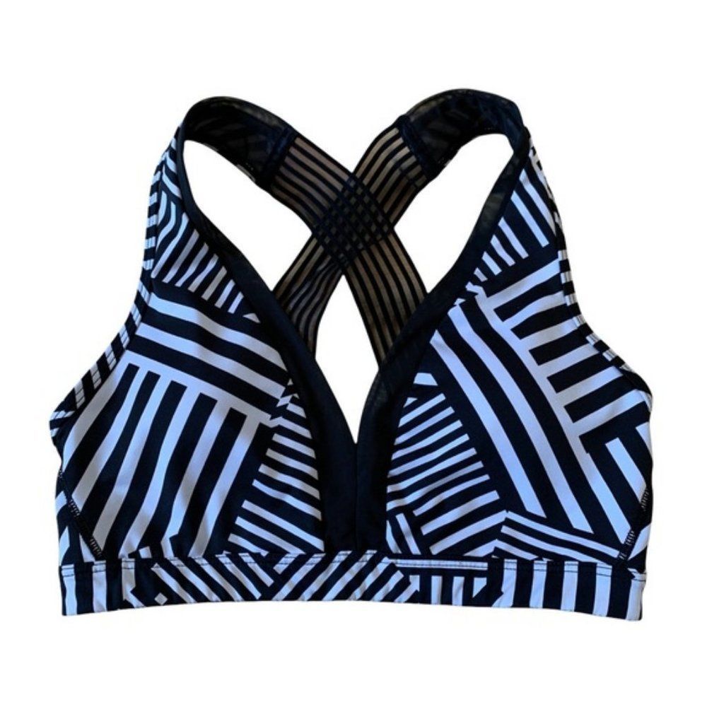 Black and White Victoria Sport Bra Size Small
